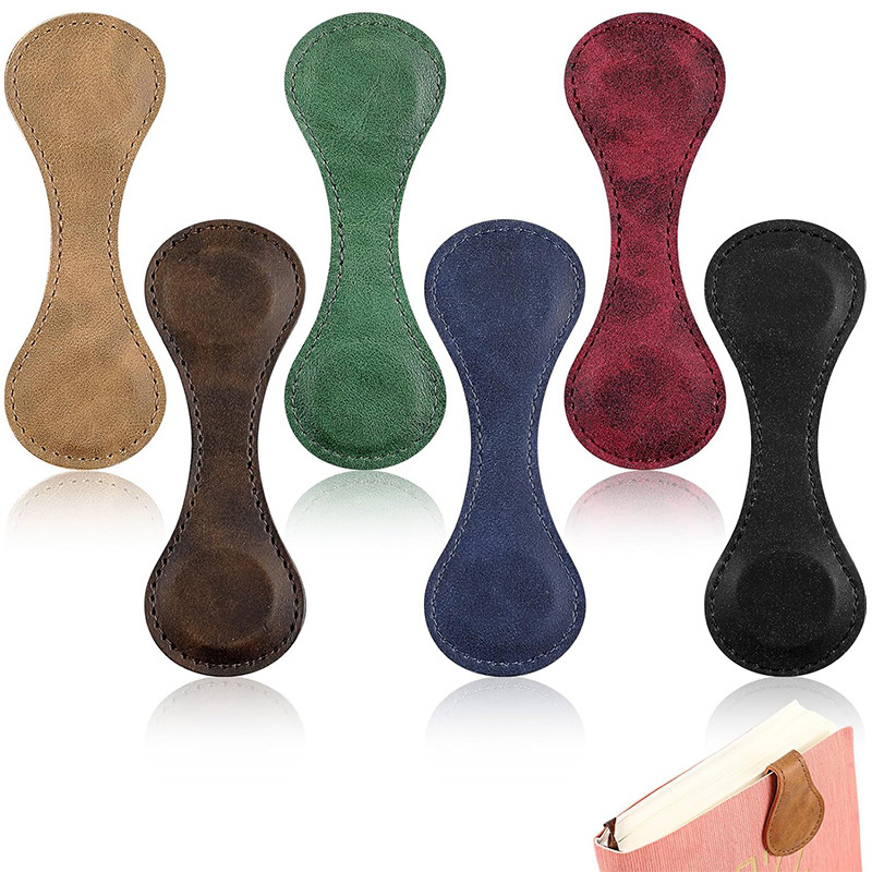 Magnetic Leather Bookmark 2