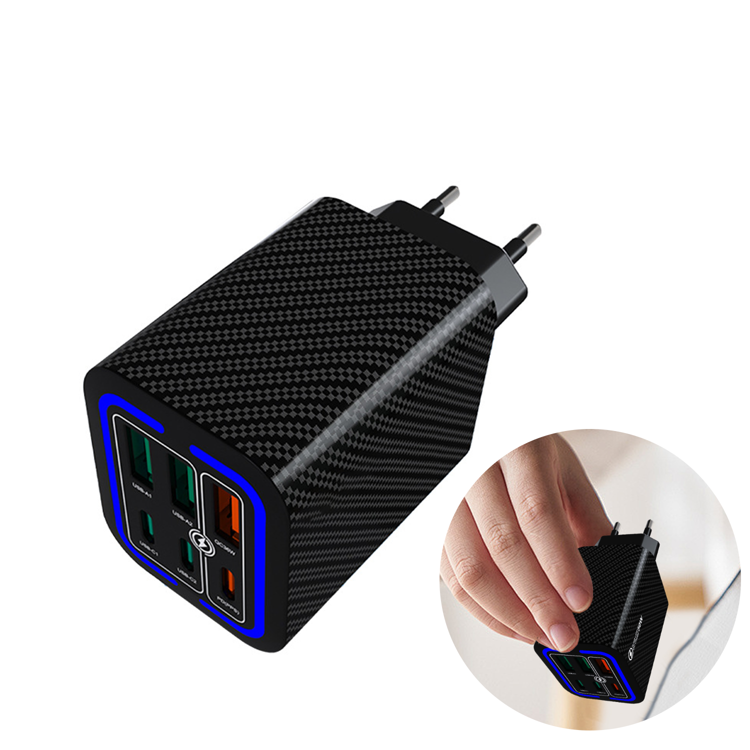 6-Port 3PD 50W Fast Charging Phone Charger 2
