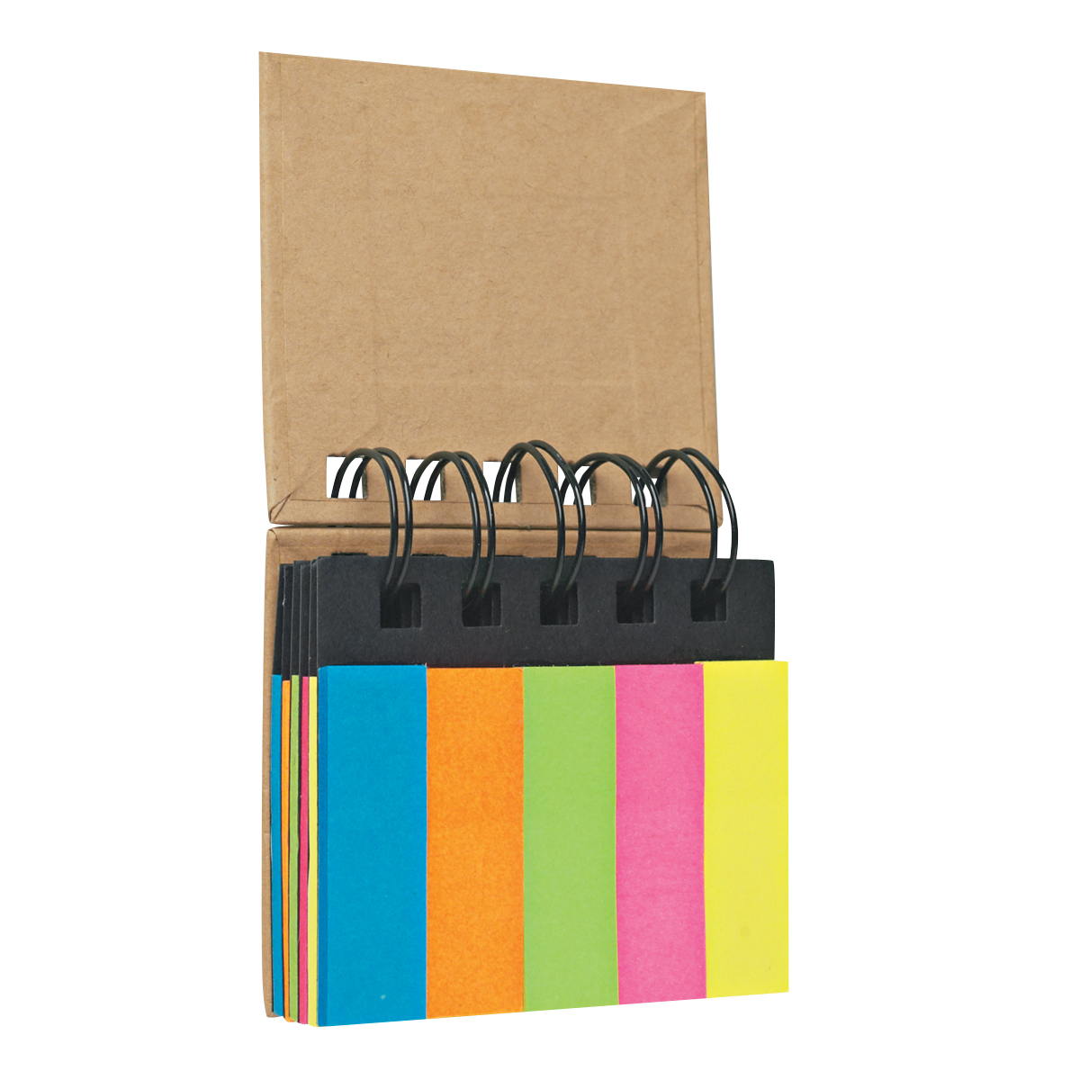 Spiral Book With Sticky Notes And Flags 1