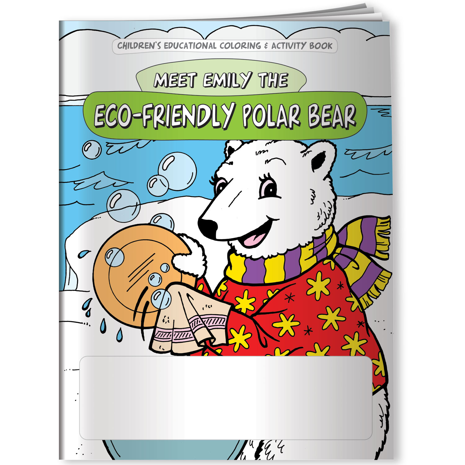 Combo Pack - CB1071 Coloring Book & 4-Pack of Crayons in a Poly Bag 6