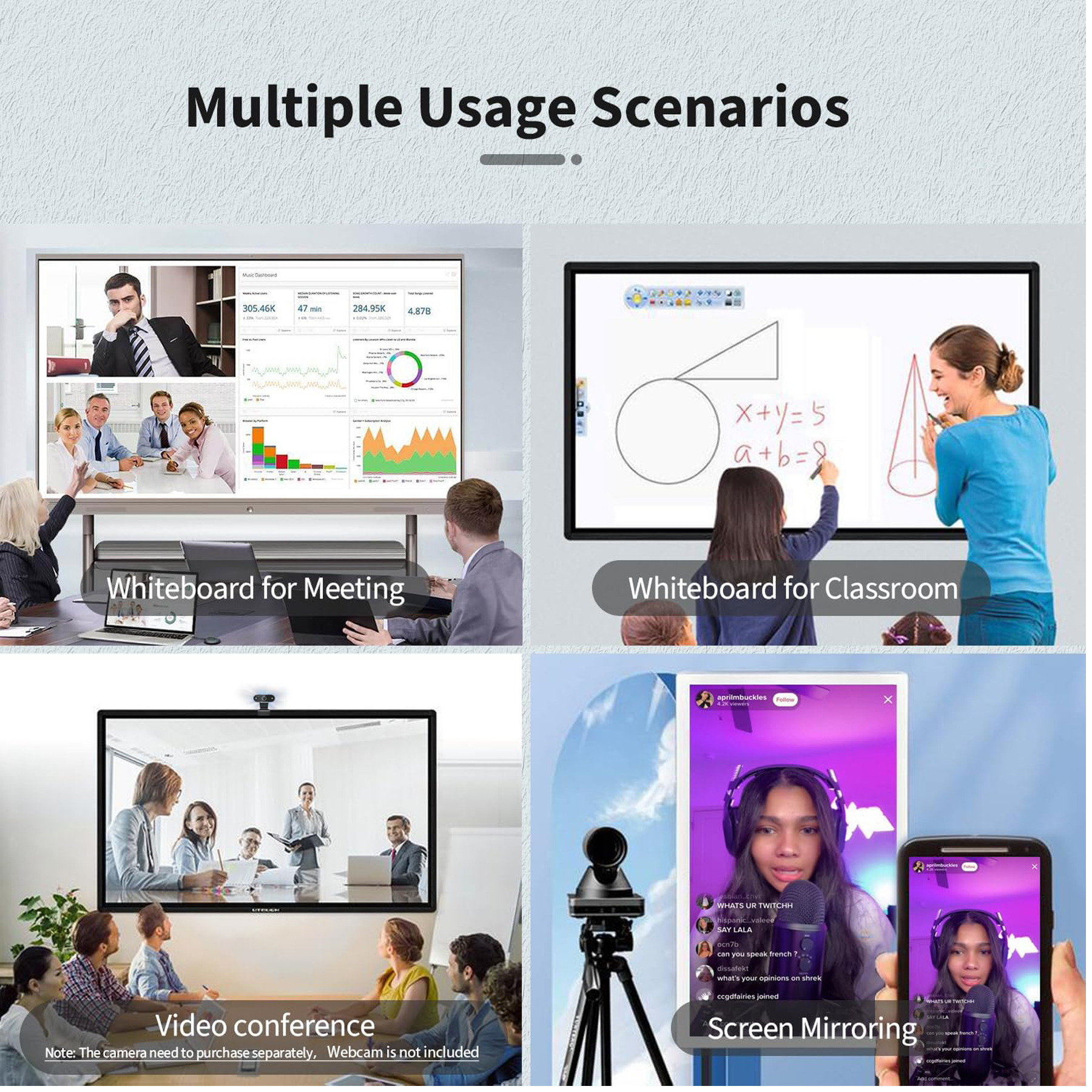 43" Interactive Touchscreen Smart Monitor 1