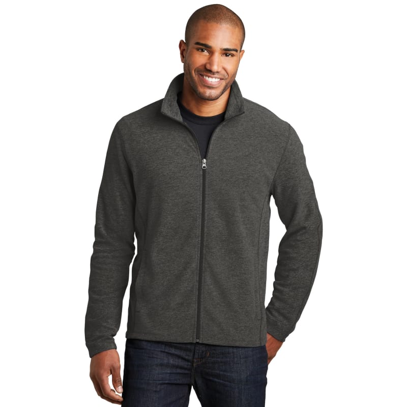 Port Authority Heather Microfleece Full-Zip Jacket. 12