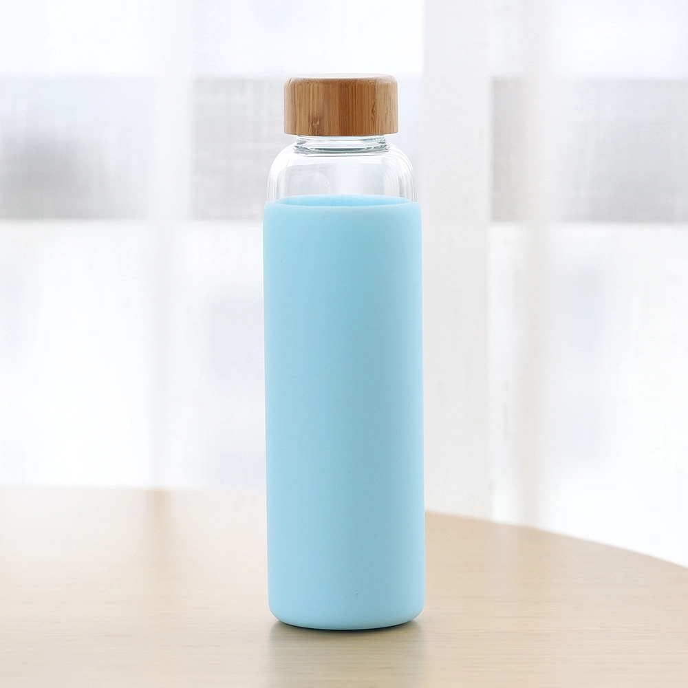 15 oz glass bottle with silicone sleeve 2