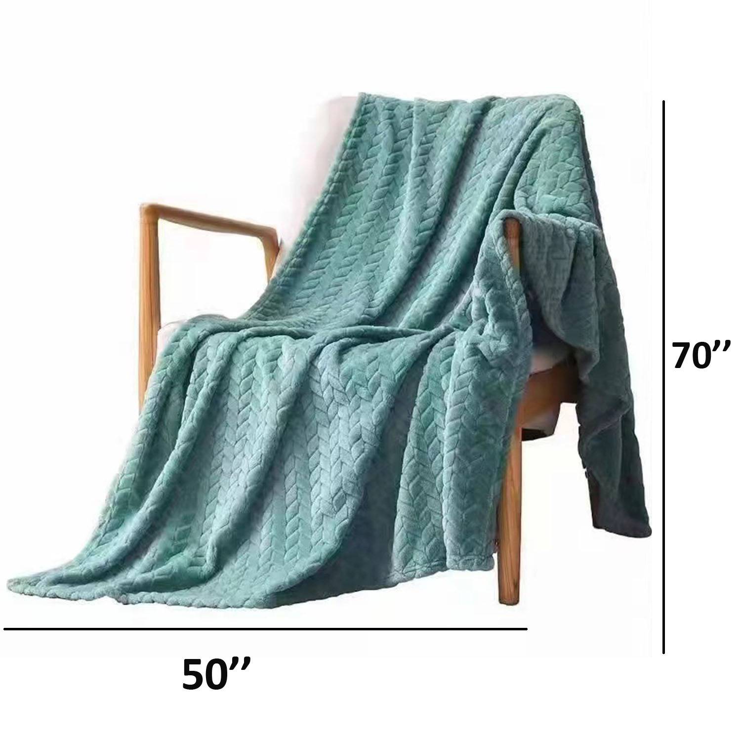 Flannel wheat ear pattern blanket 3