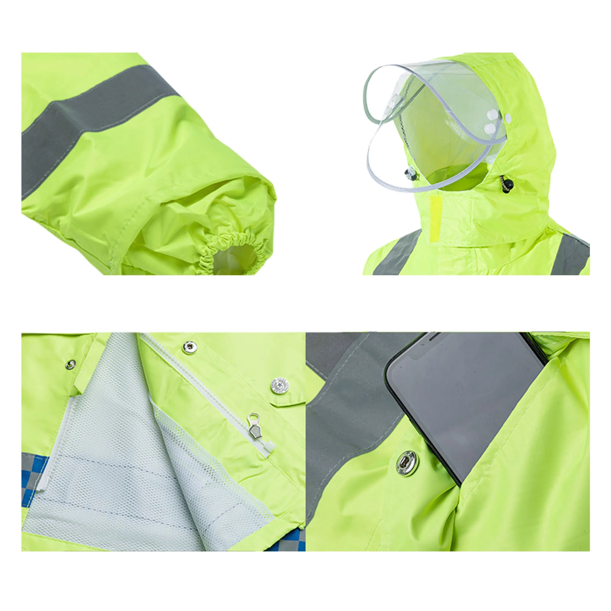 High Visibility Safety Raincoat Suit 12