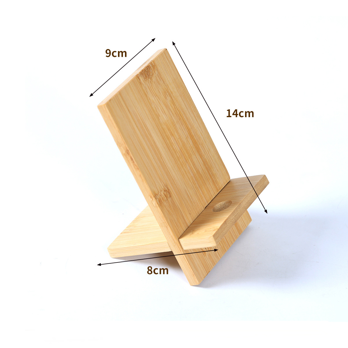 Bamboo Phone Holder & Stand 2