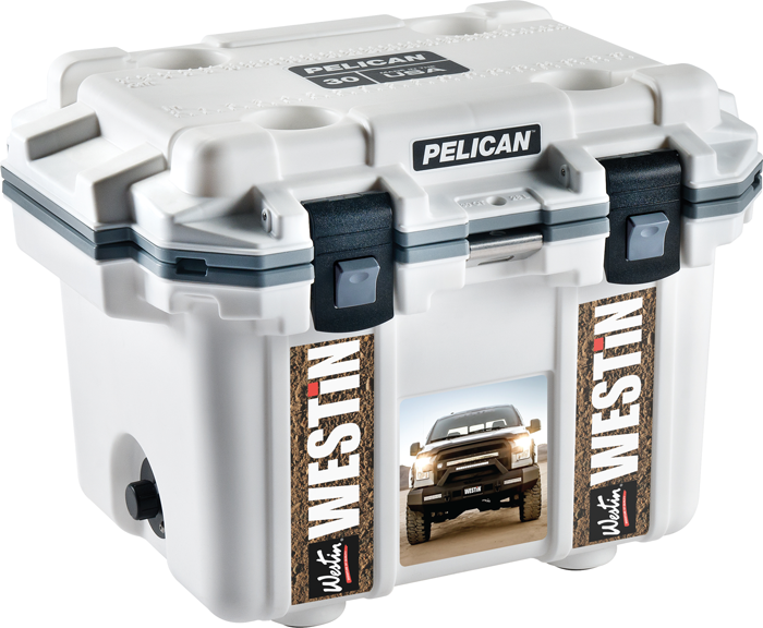 Pelican™ 30QT Cooler WHITE 8