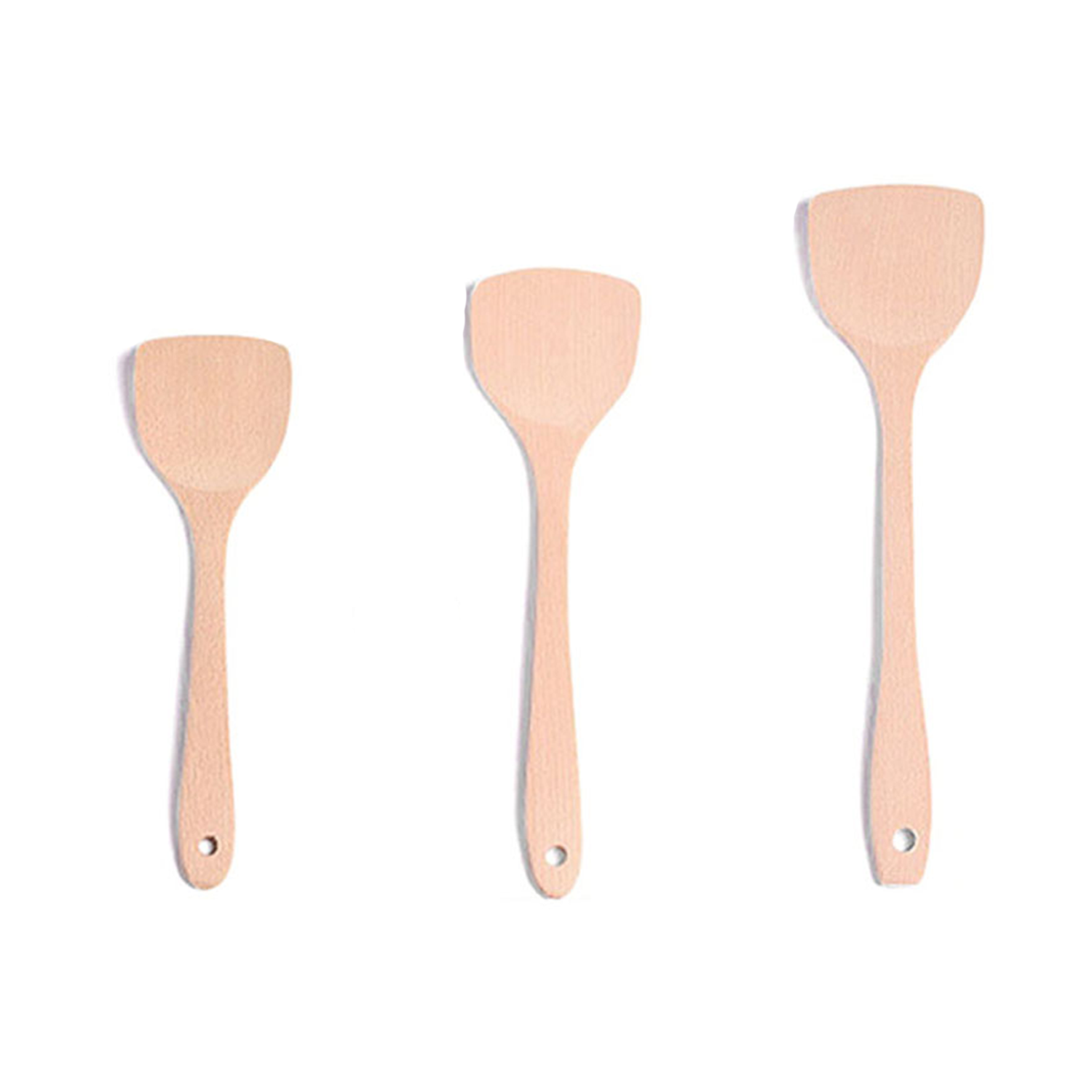 High Temperature Resistant Long Handle Wooden Spatula 3