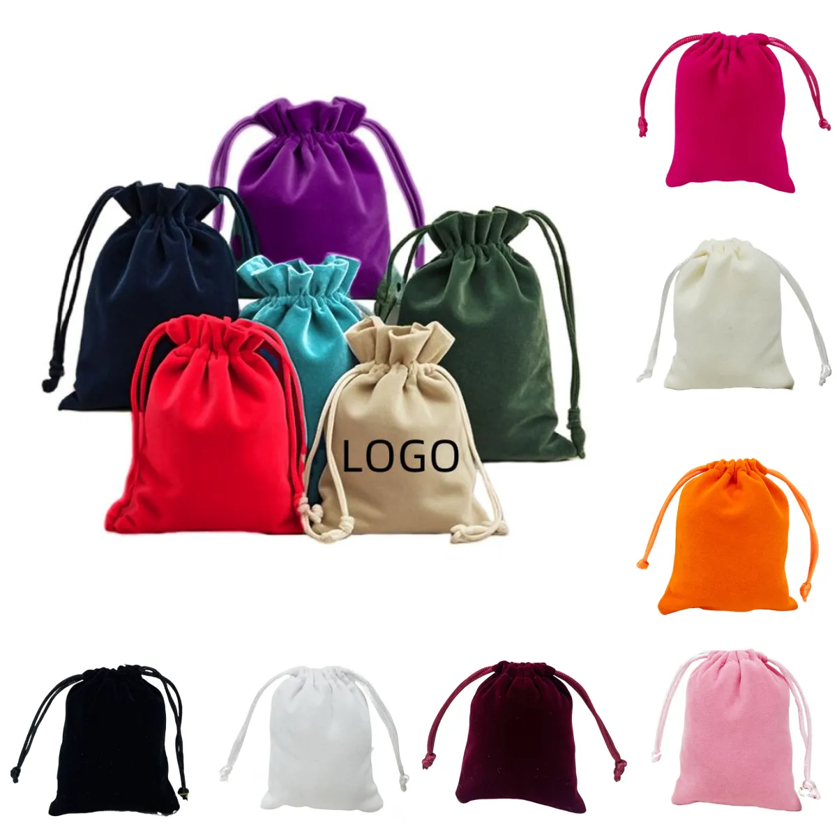 Flannel Drawstring Storage Bag 5