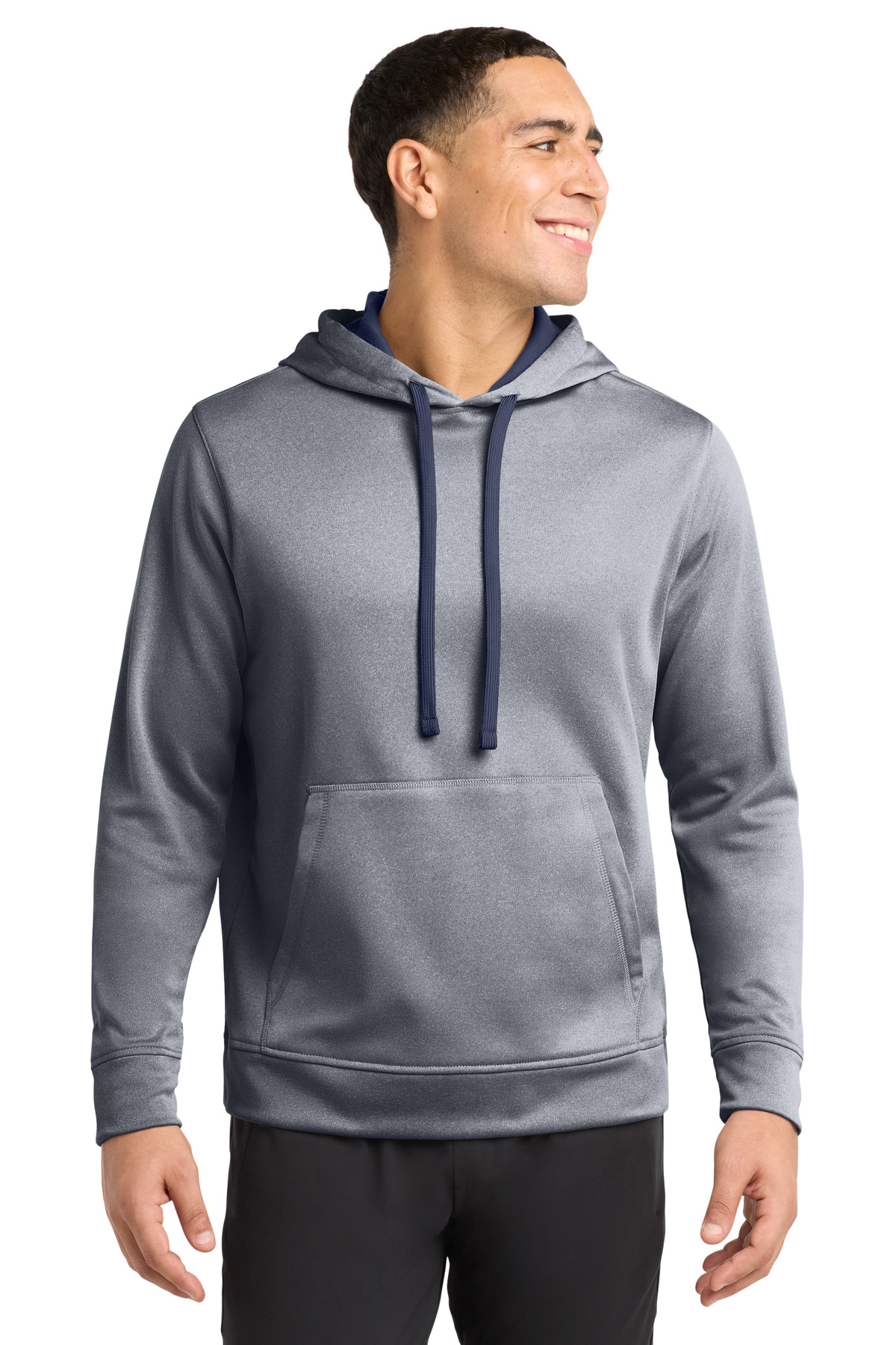 Sport-Tek PosiCharge Sport-Wick Heather Fleece Hooded Pullover. ST264, custom hoodie or sweatshirt with logo imprint 37