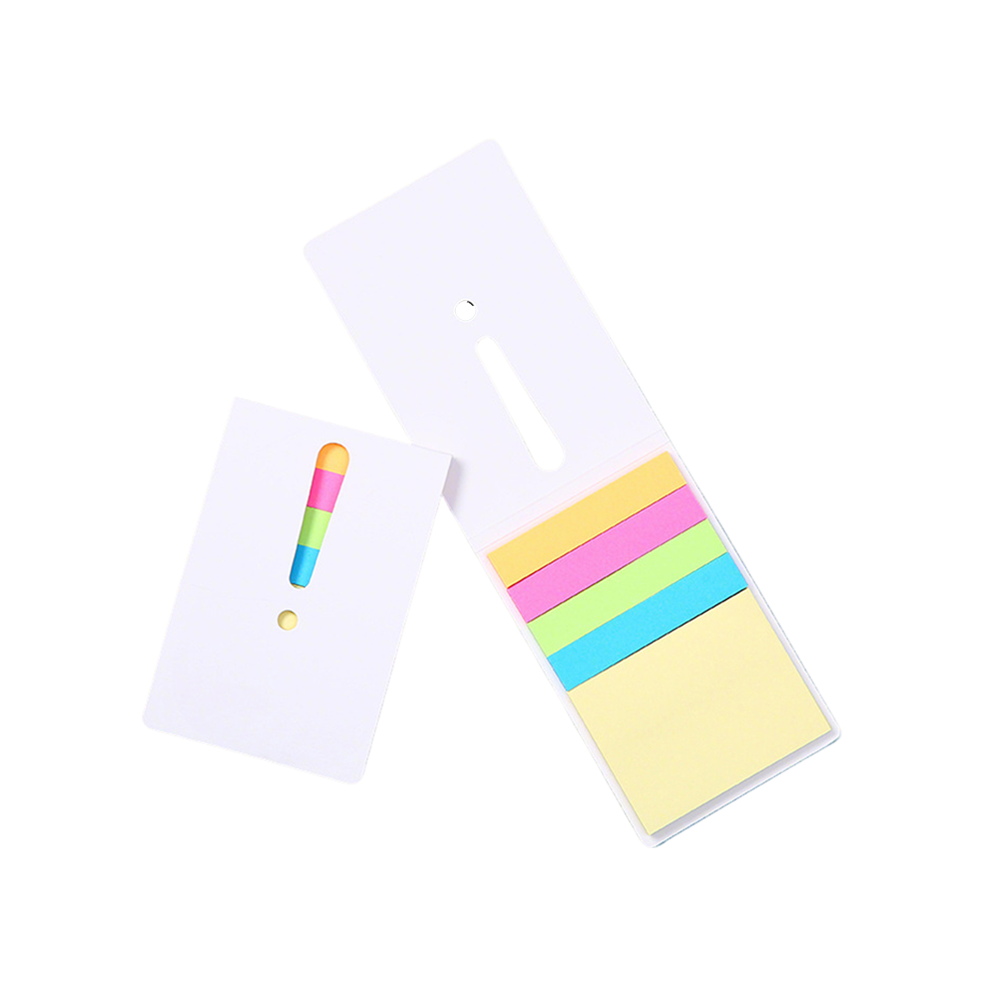 Kraft Cover Flip Top Memo Pad With Multi Color Sticky Note 4.1" X 2.8" 5