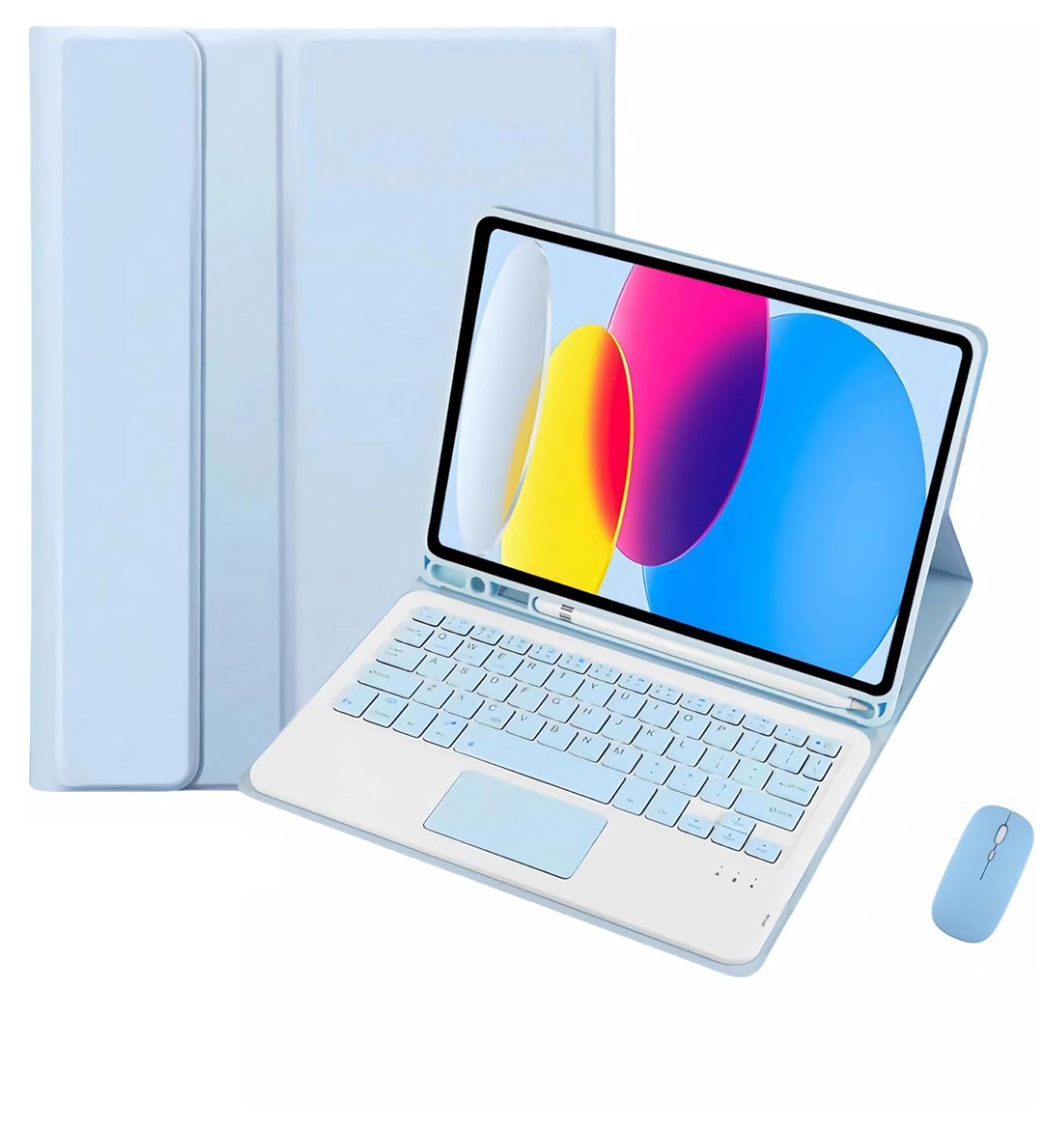 iBank® Detachable Bluetooth Slim Wireless Keyboard and Soft Back Cover Tablet Case 1