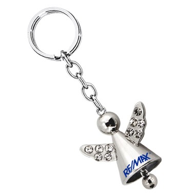 ANGEL KEYCHAIN WITH CRYSTALS AND JINGLING BELL 1
