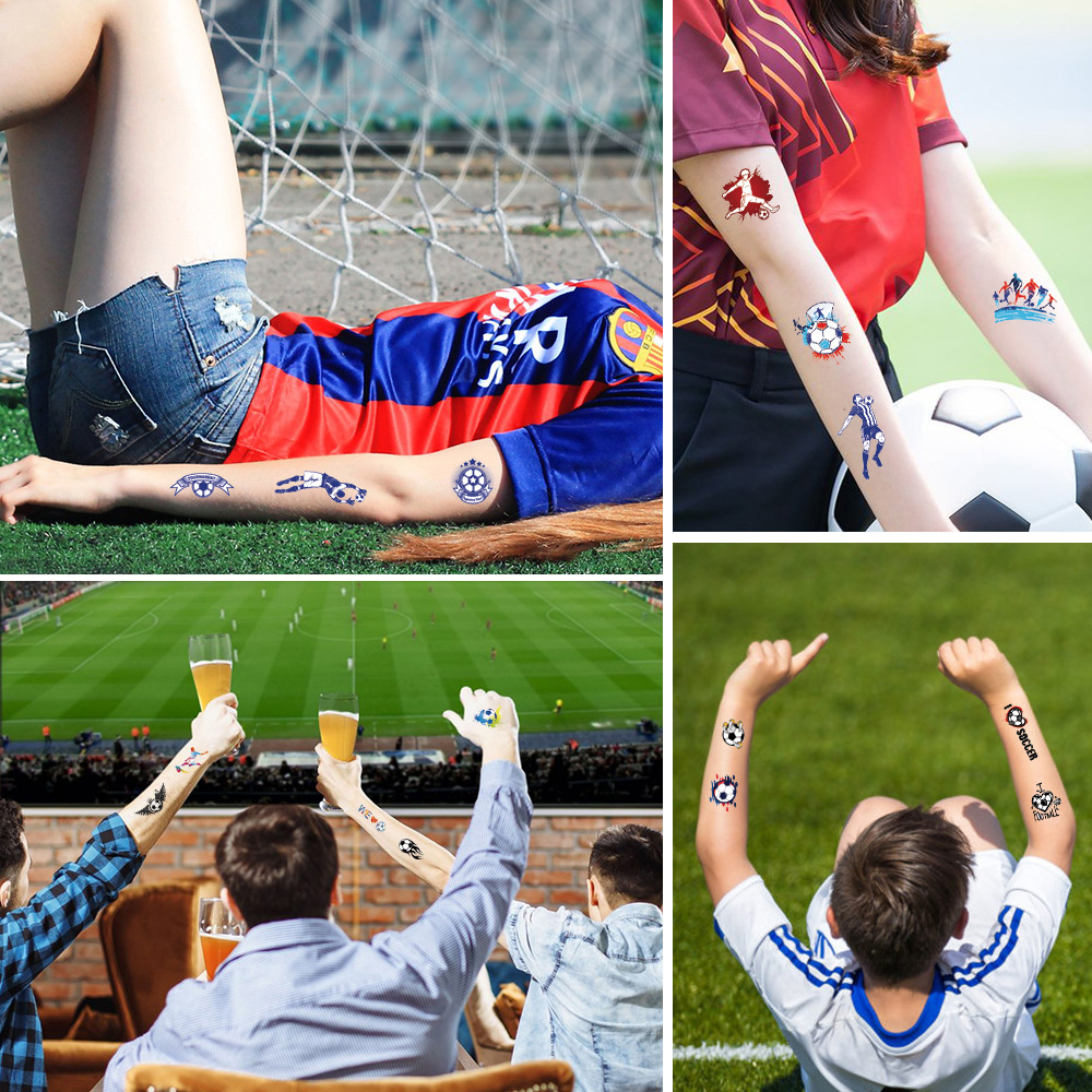 Qatar World Cup Football Tattoo Sticker 5