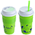 Bistro 14 oz Coffee Cup with Silicone Sleeve + Straw 18