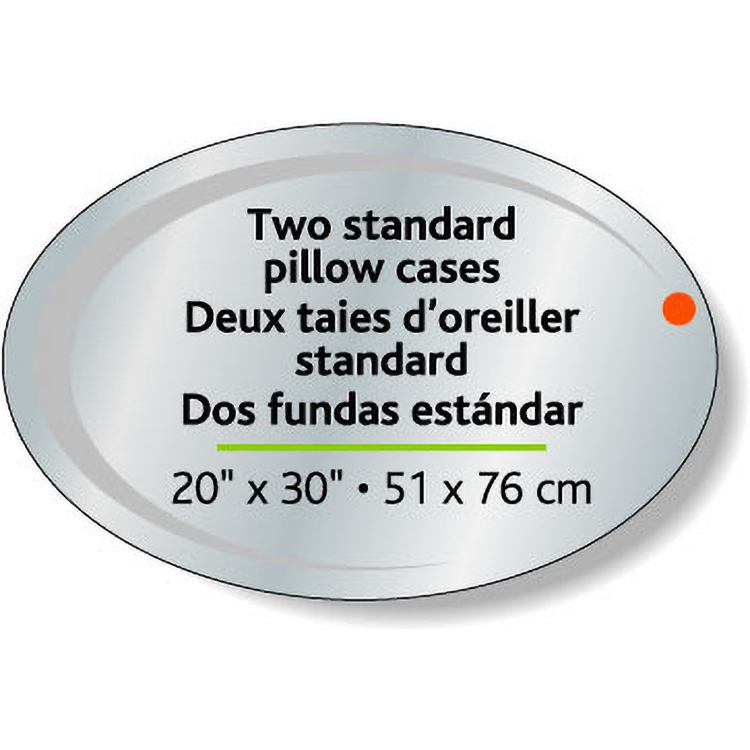 Bright Silver Foil Paper Roll Label Stock Oval (2"x3")