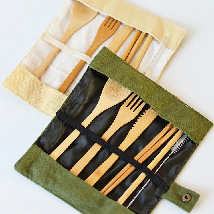 Bamboo Cutlery Travel Set 1