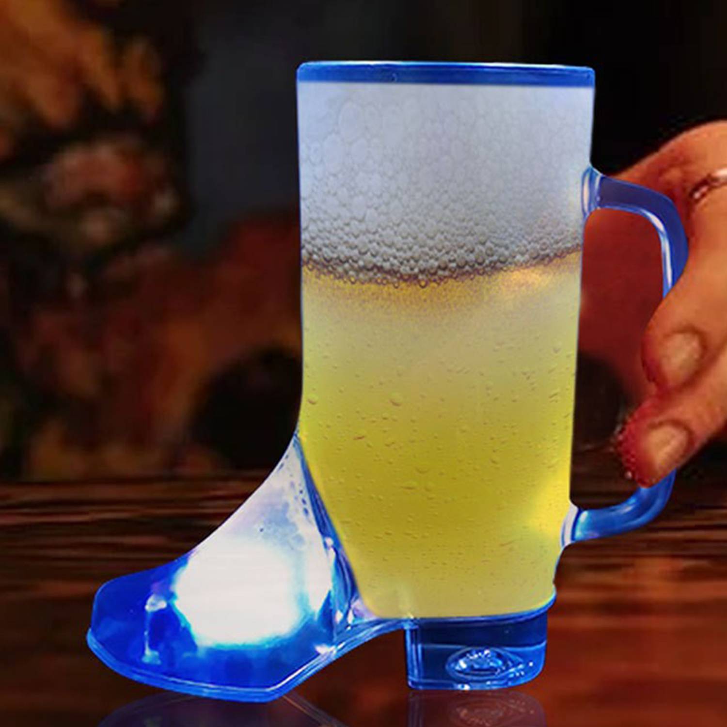 15Oz Plastic Light-Up Cowboy Boot Mug 4