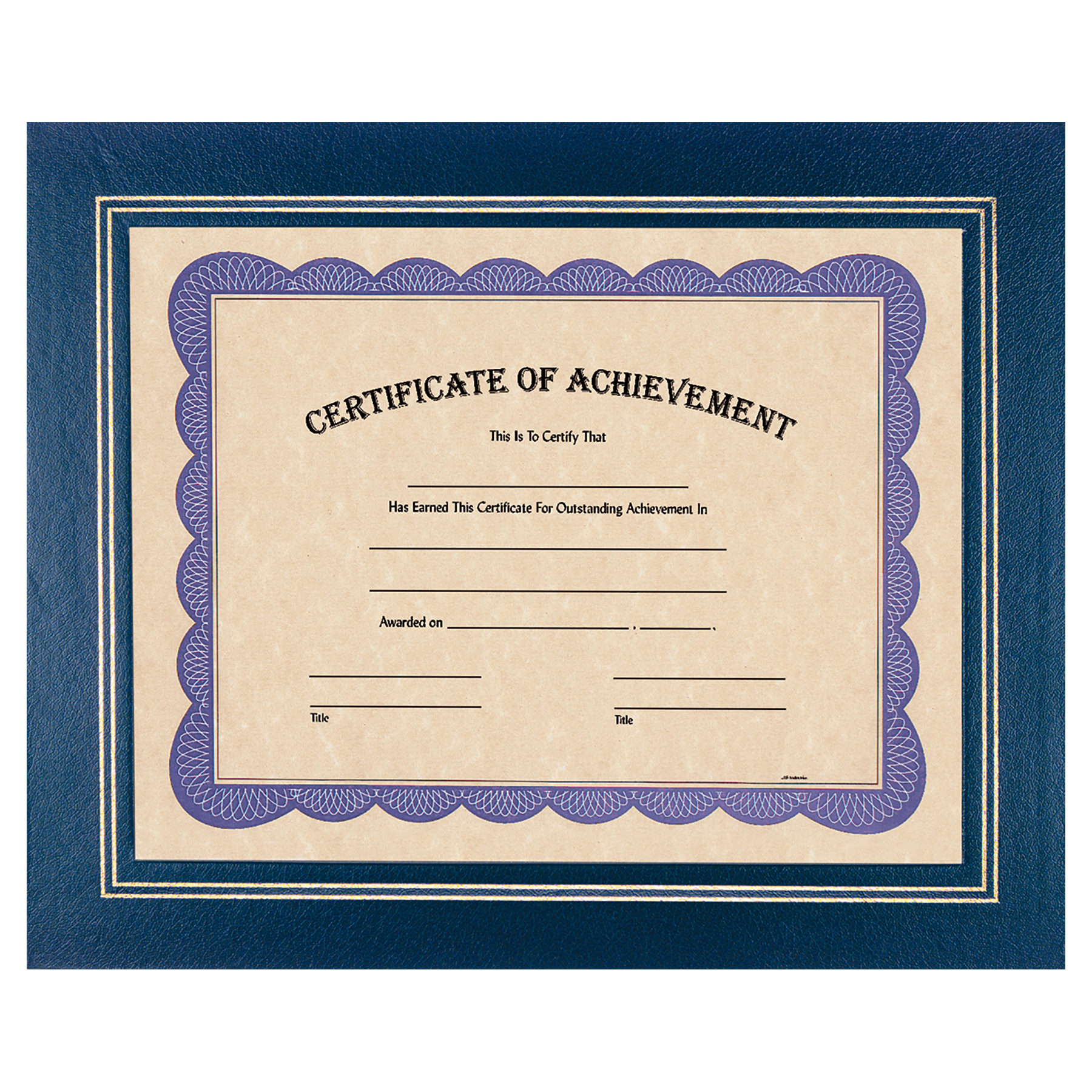 13 1/4" x 10 3/4" Blue Certificate Holder 1