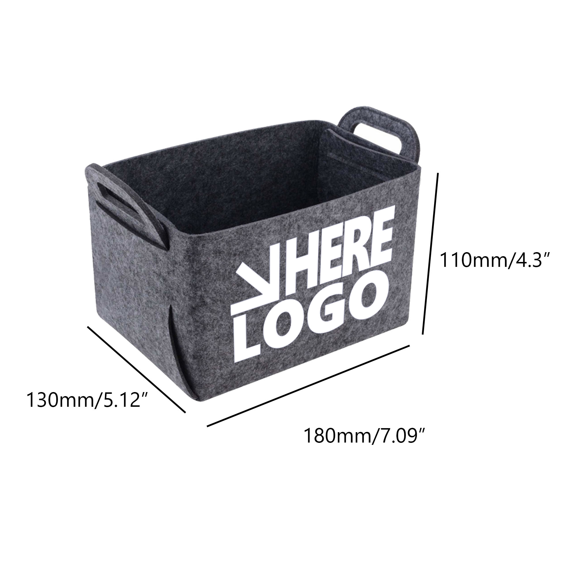 Felt Household Folding Storage Basket 2