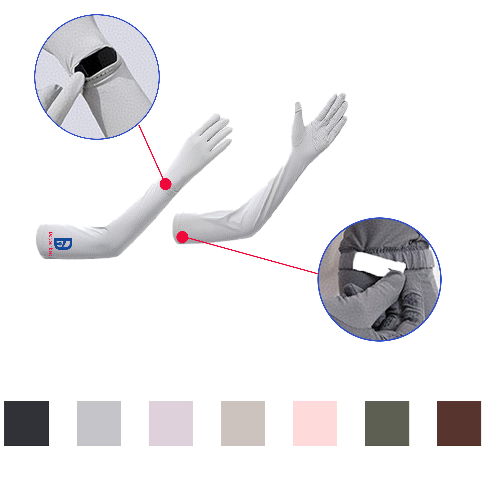 UV-resistant Touch Screen For Outdoor Cooling Arm Sleeve 2