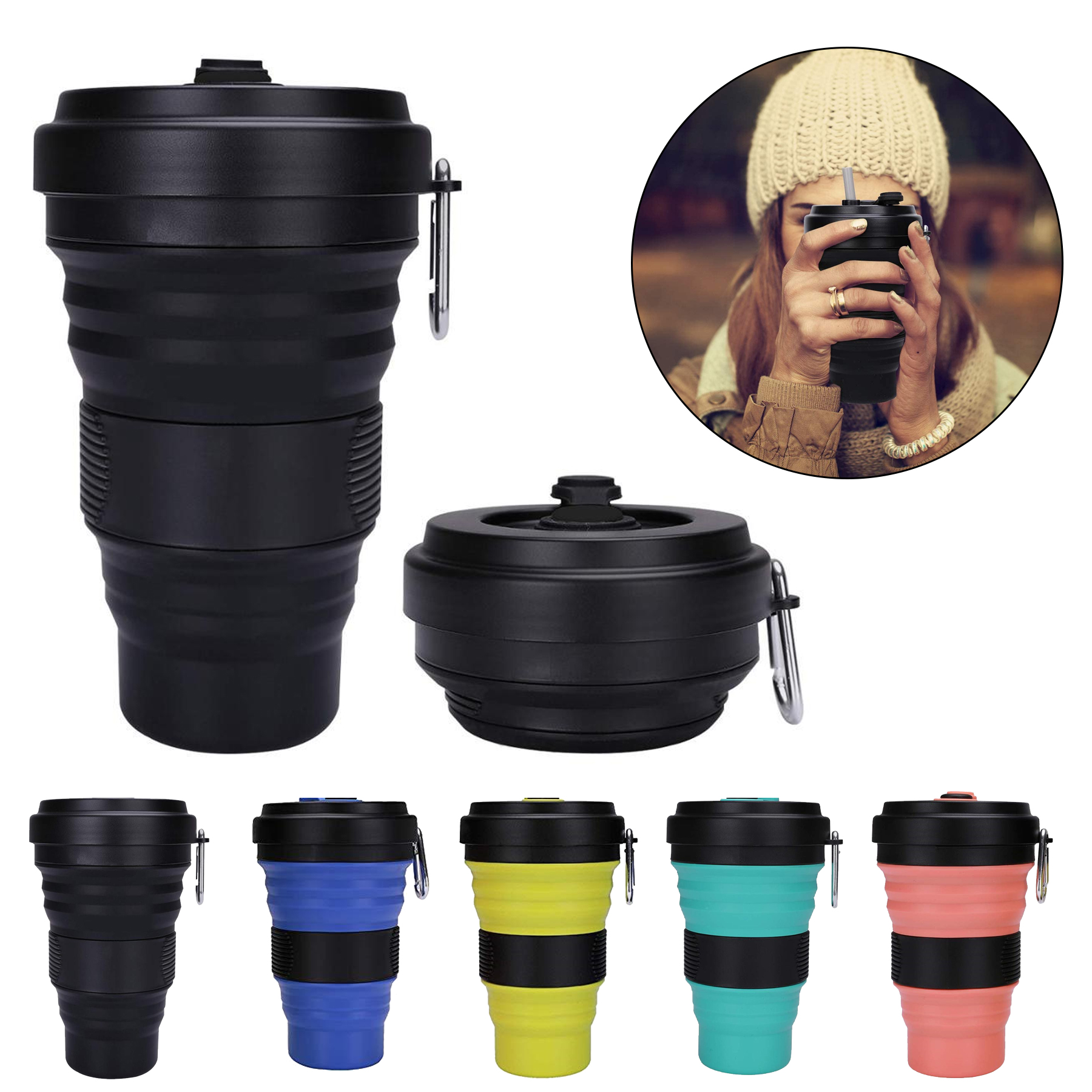 18oz Collapsible Travel Cup 2