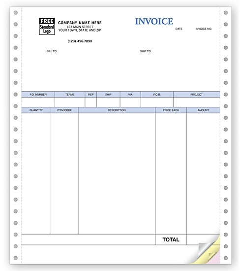 Product Invoices, Continuous, Classic 1