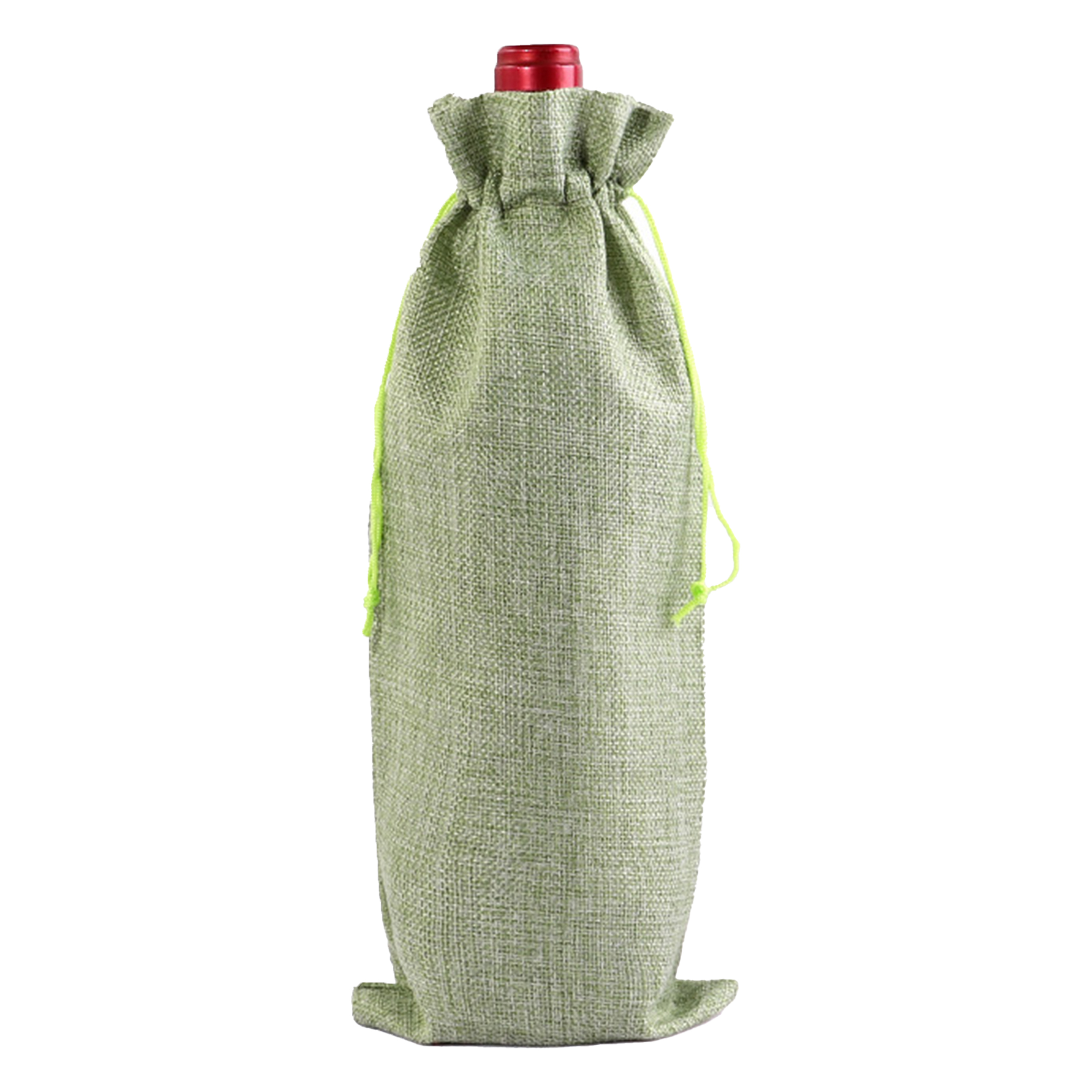 Jute Drawstring Drawstring Red Wine Bag 2