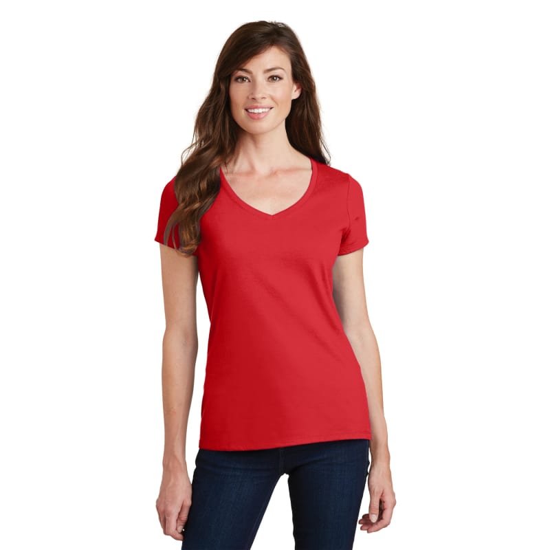 Port & Company Women's Fan Favorite V-Neck Tee. 87