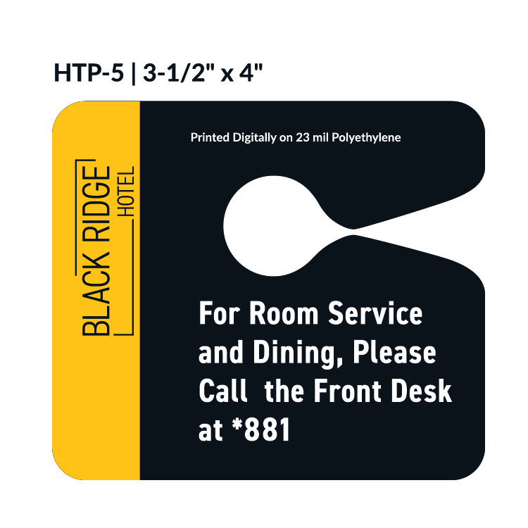 Numbered Hang Tag w/1 Side Imprint (3½"x4") 1