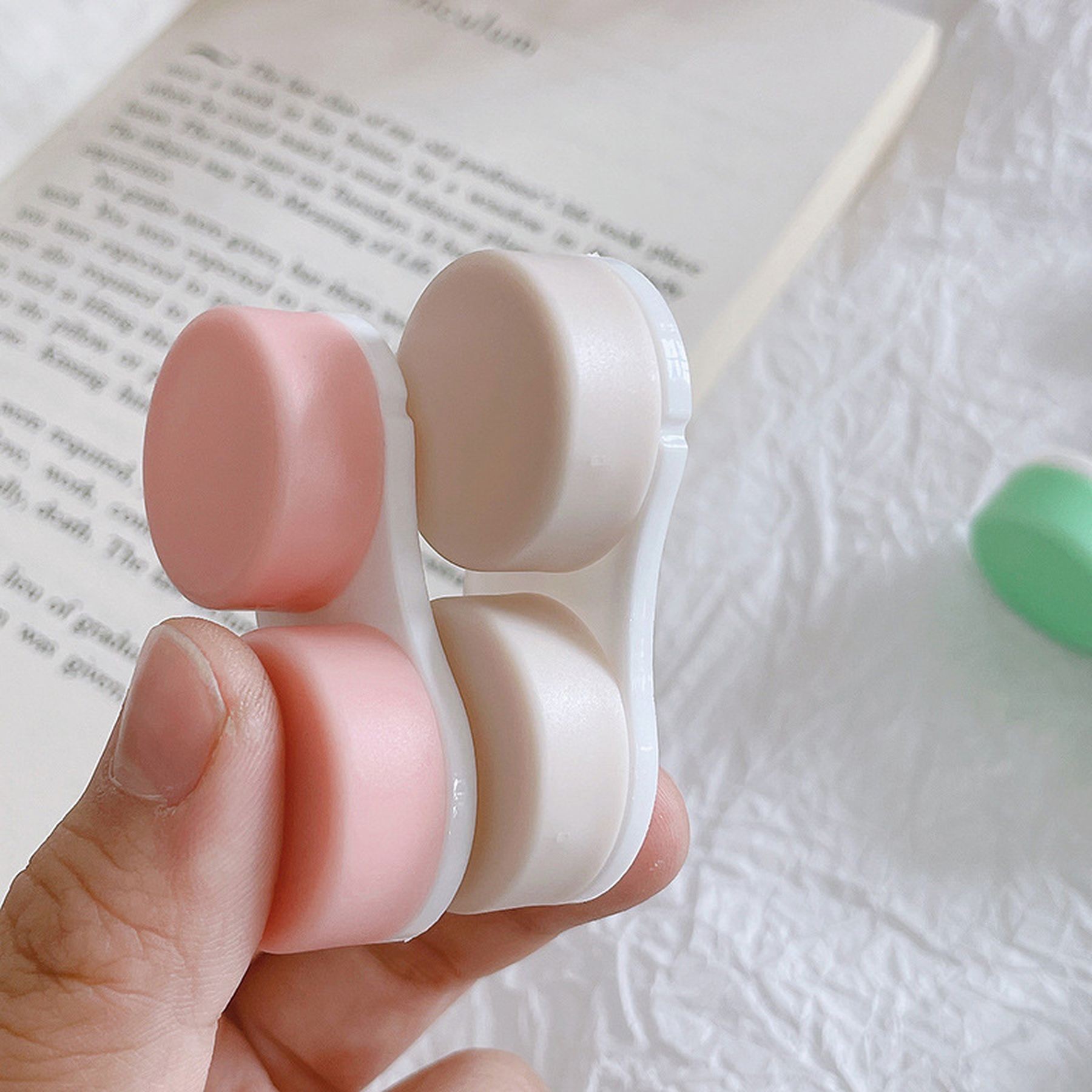 Lens Soaking Storage Container Compact Eye Contact Case 13