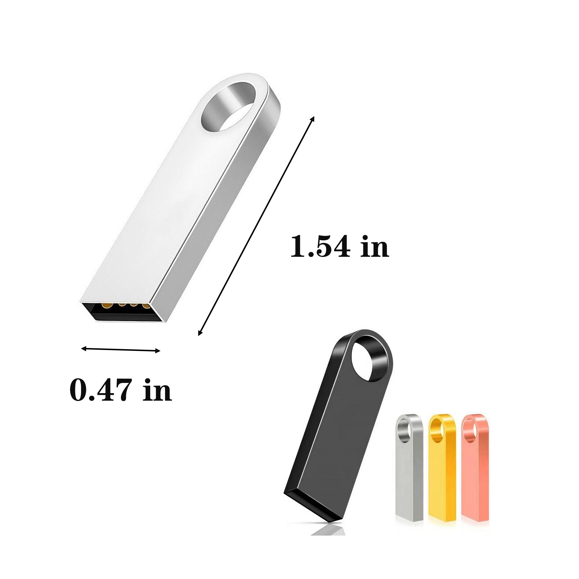Portable Metal 8GB USB Flash Drive 4