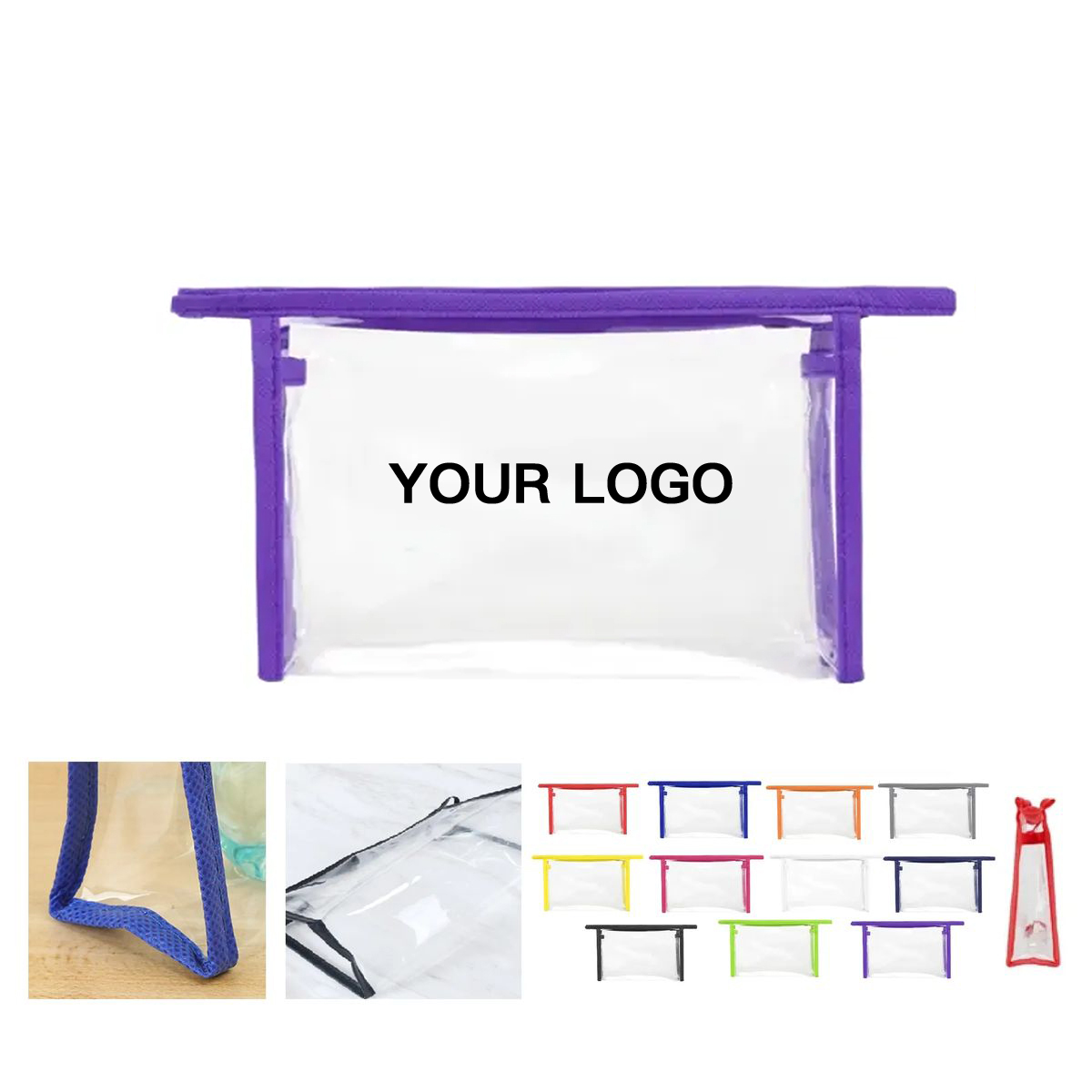 Clear PVC Bag with Non Woven Backing 4