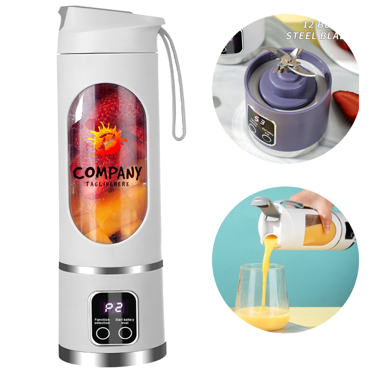 Home Ice Crusher Juicer USB Charging Outdoor Travel Cup 7