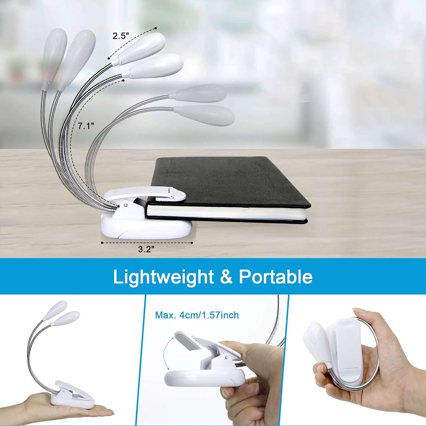 Clip on LED Book Lights 4