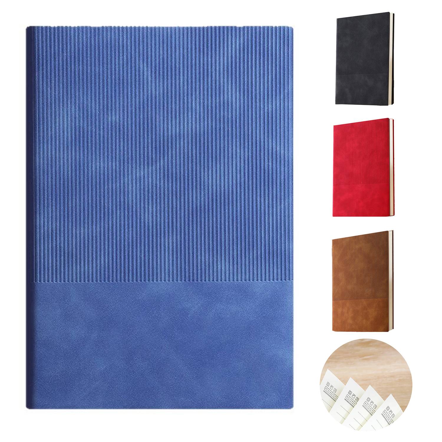 A5 PU Leather Textured Office Notebook 4