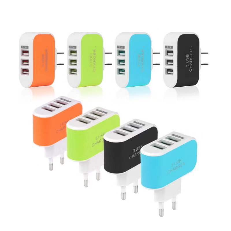 3 In 1 USB Charger With LED 9