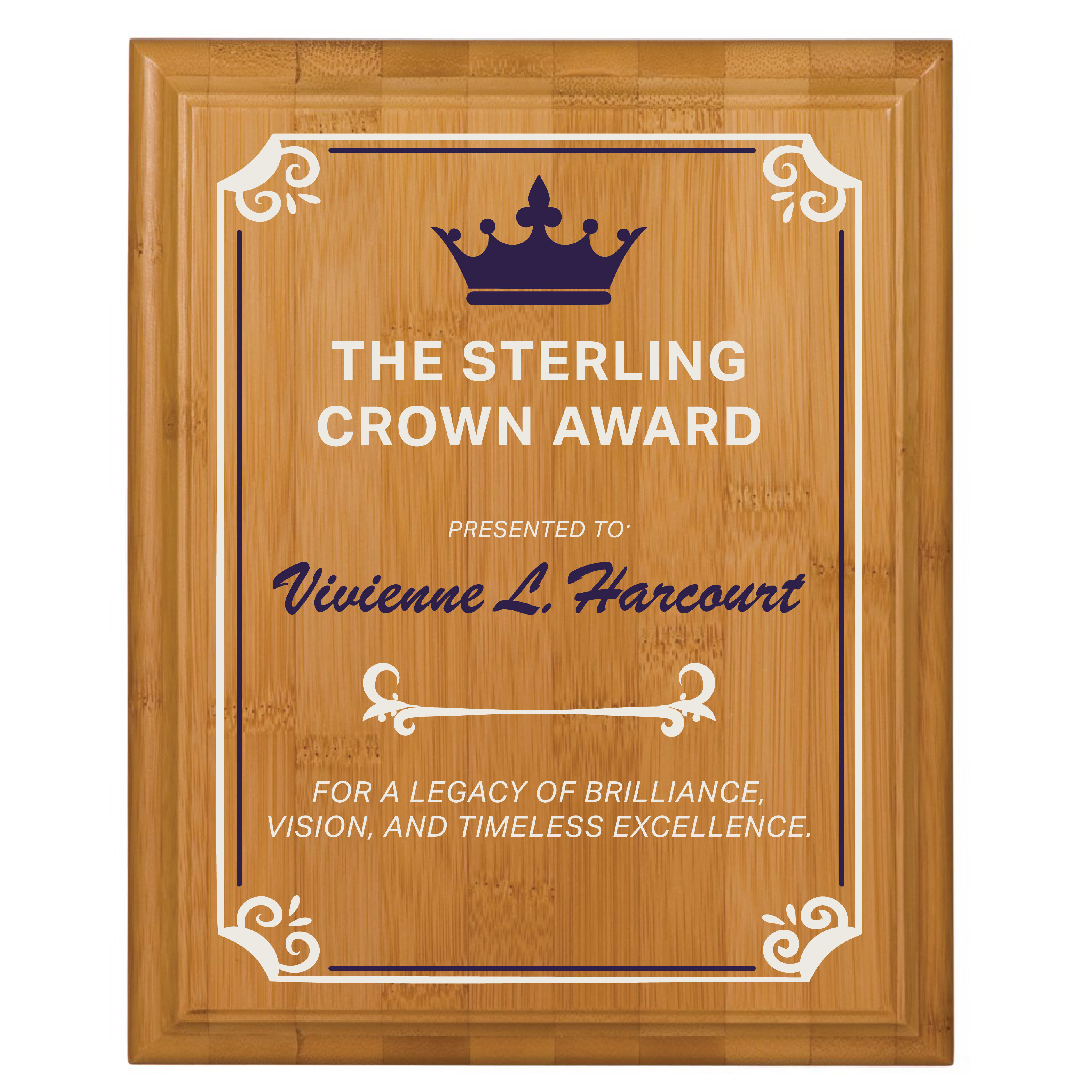 7" x 9" Bamboo Plaque