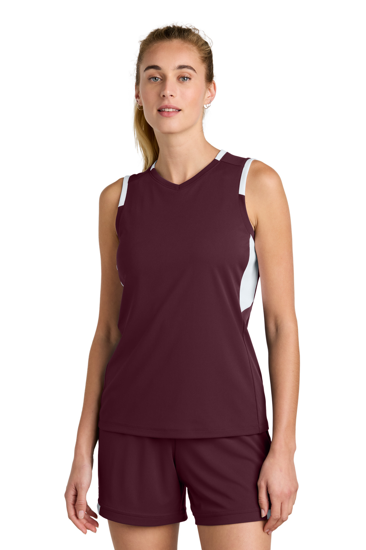 Sport-Tek Women's Club Sleeveless V-Neck LST441 15