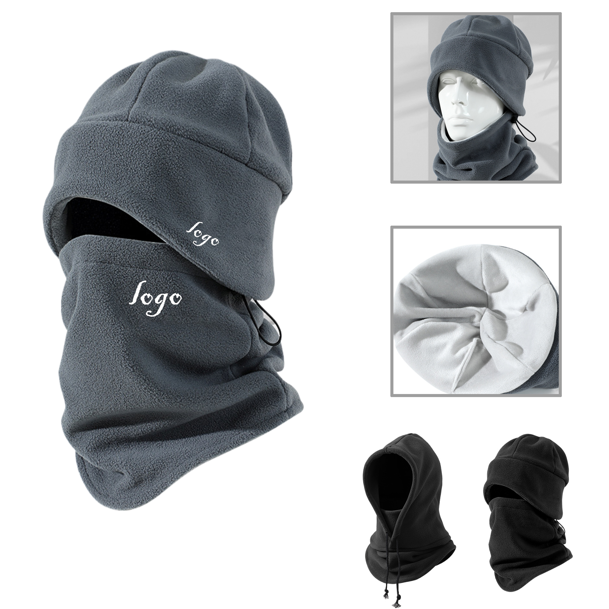MOQ20 Knit Beanie Scarf Combo Set 3