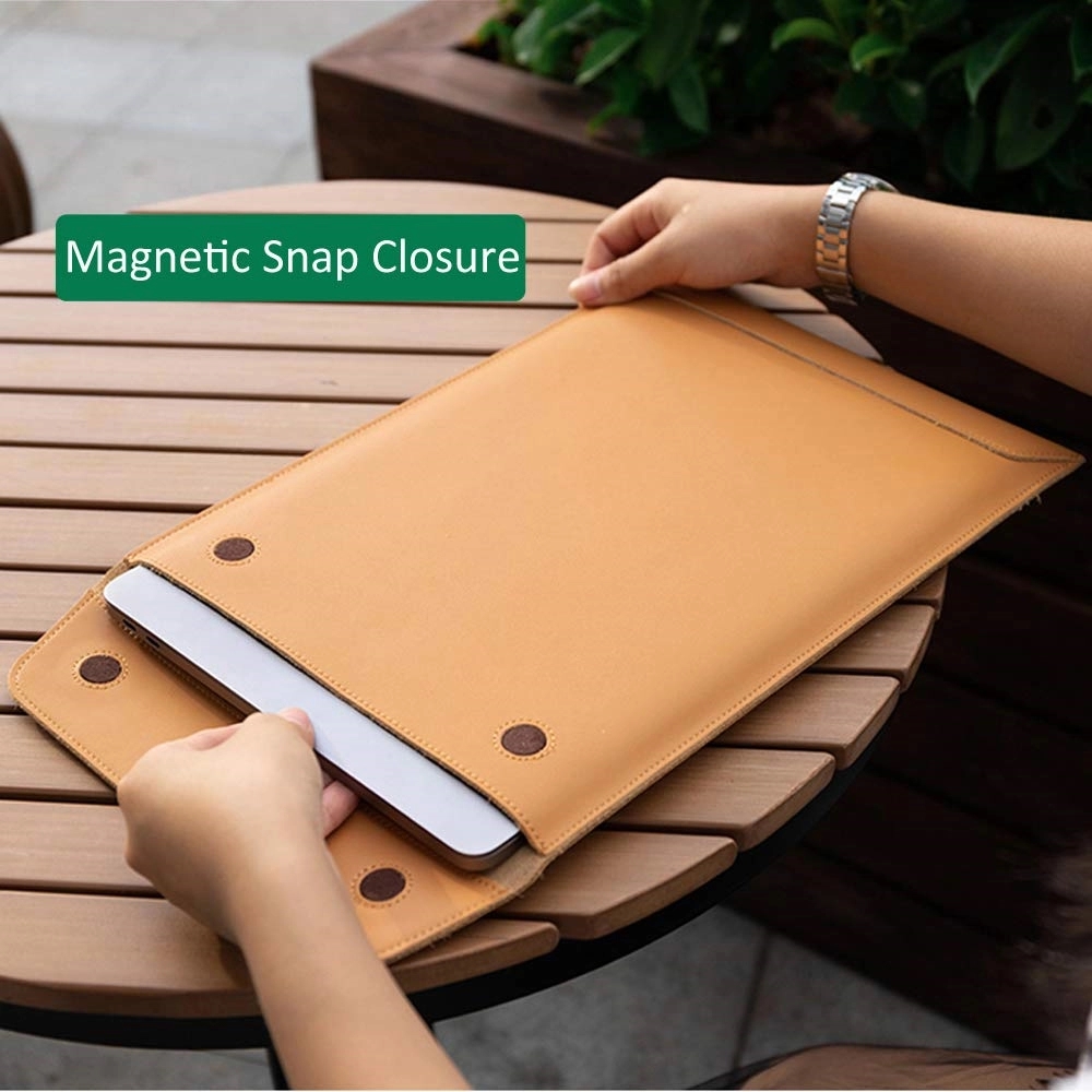 11/12/13/15 Inch Leather Laptop Sleeve Bag 9