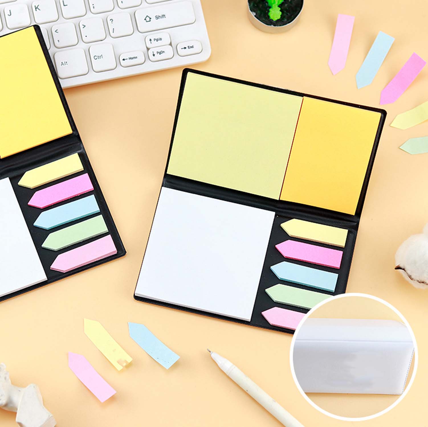 White Cover Combination Sticky Notes Book 5