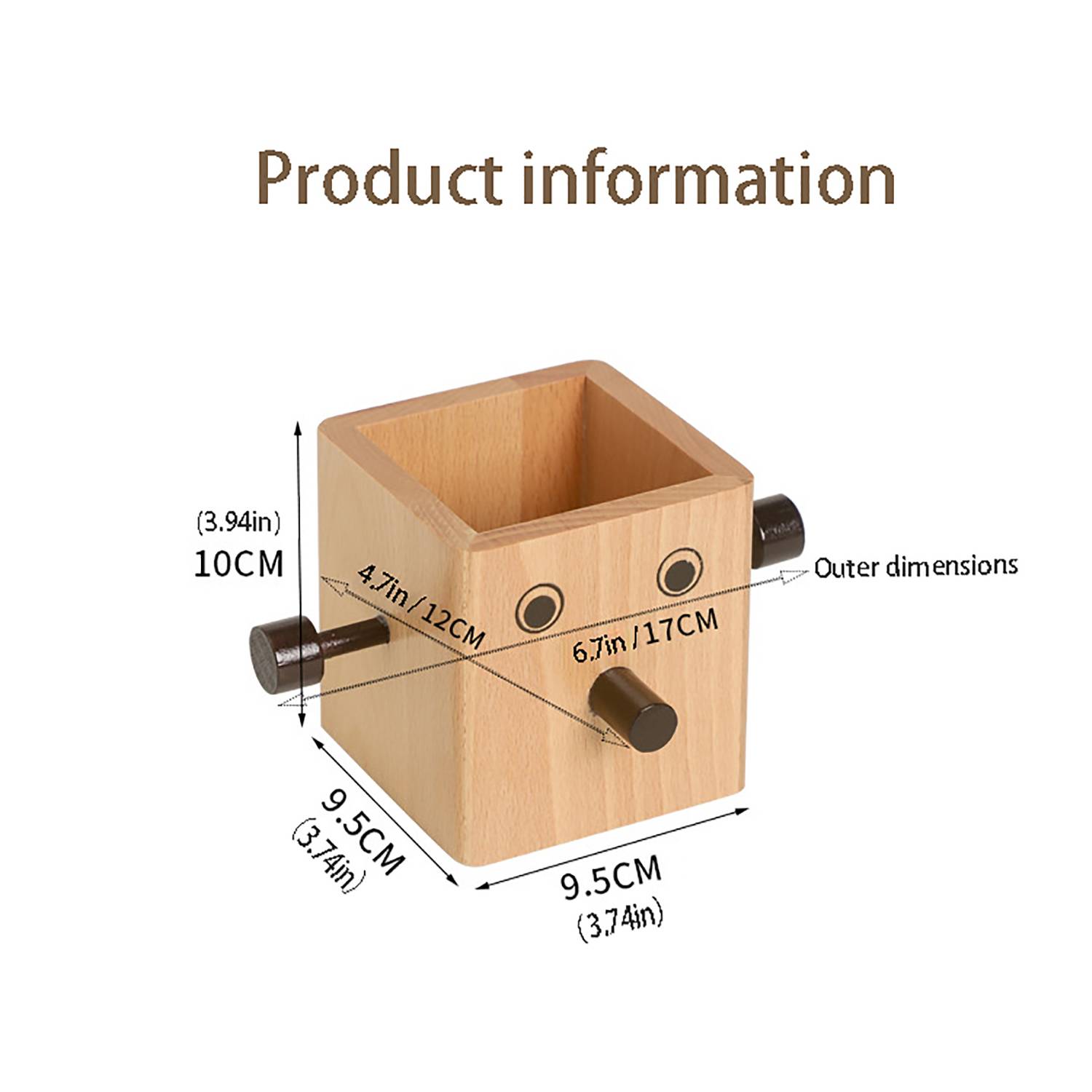 Multi Functional Wooden Desk Organizer 3