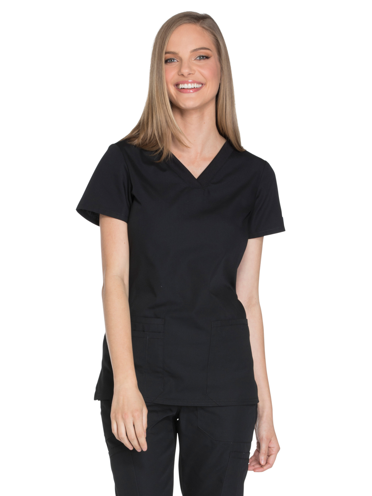 Cherokee - Workwear Originals - Women's 2-Pocket V-Neck Top