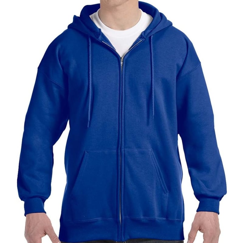 Hanes 9.7 Oz. Ultimate Cotton® 90/10 Full-Zip Hood, custom hoodie or sweatshirt with logo imprint 7