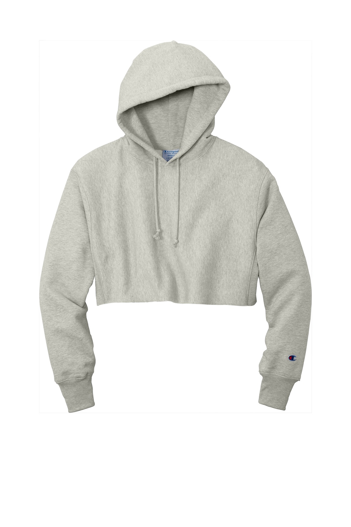 Champion Women's Reverse Weave Cropped Cut-Off Hooded Sweatshirt RW01W 30