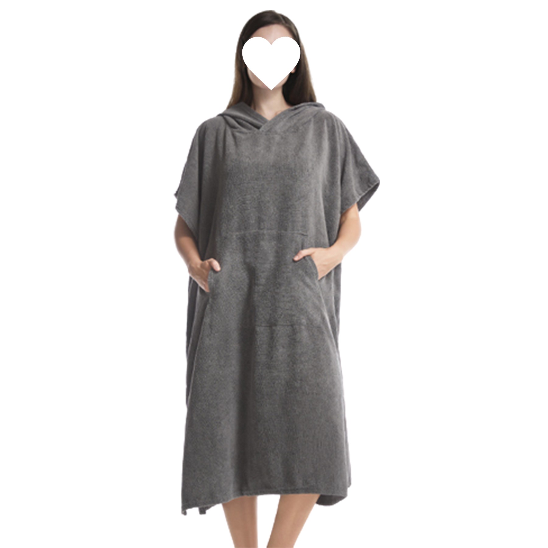 Poncho Hooded Beach Towel 2