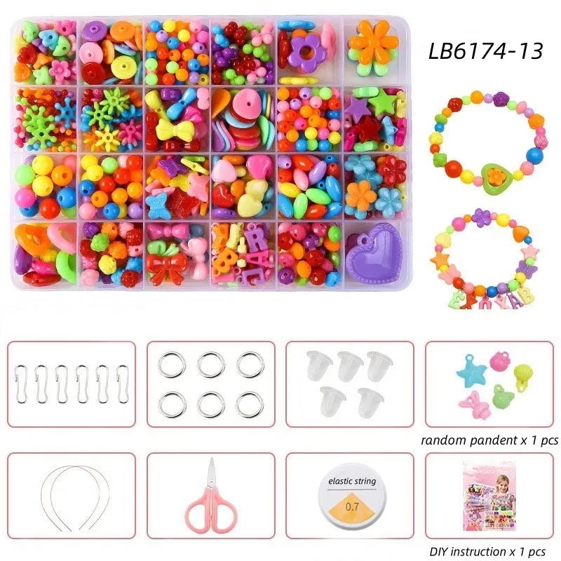 BULK Kids Jewelry Making Kit DIY Bracelet Set Beads Supplies 19