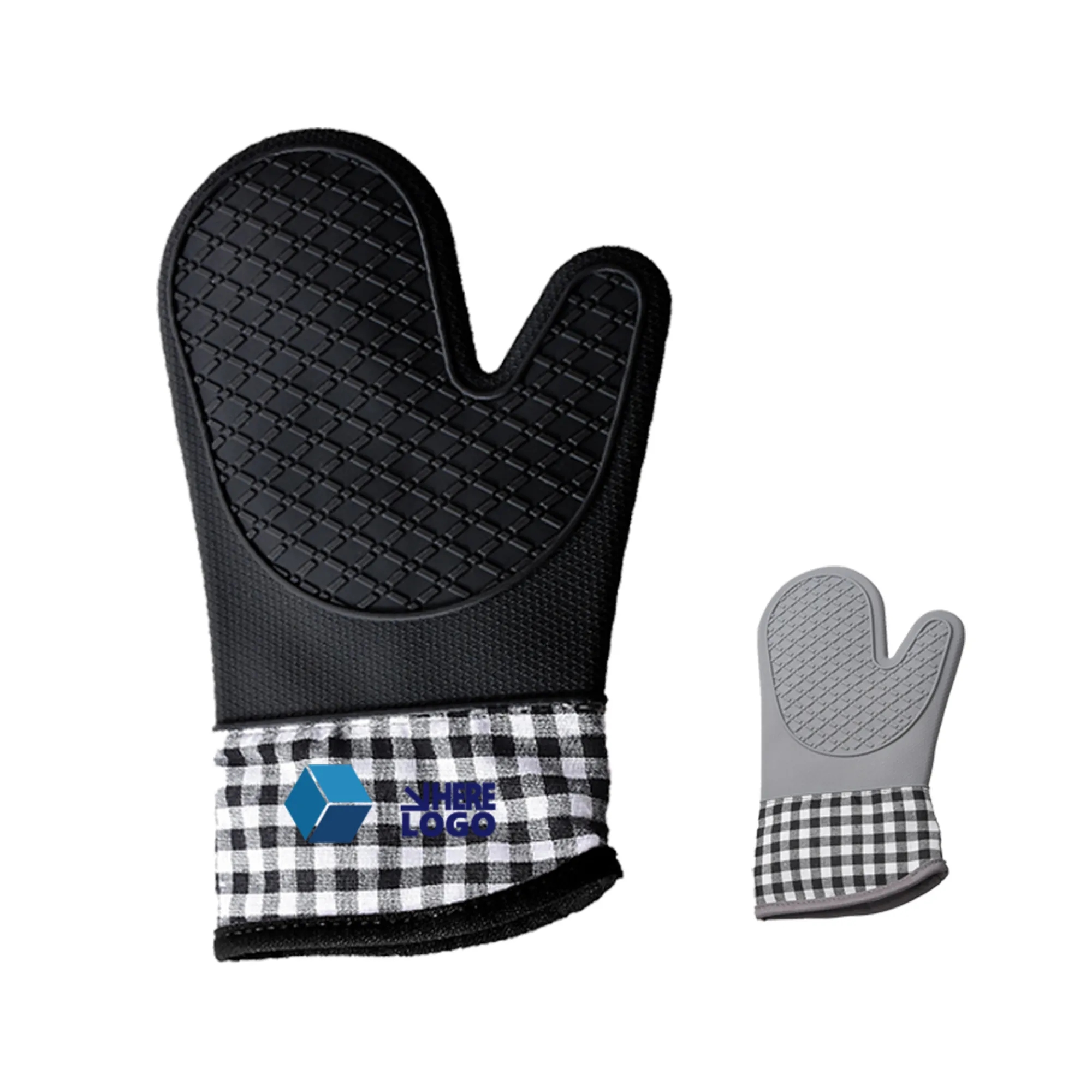 Silicone Mitts 600Fahrenheit Heat Resistant Non-Slip Kitchen