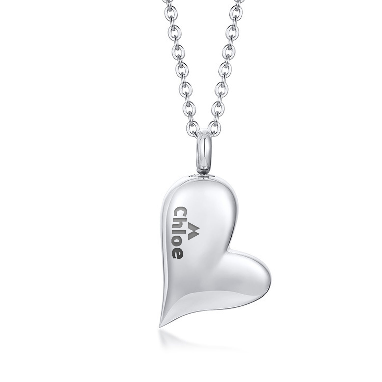Customizable heart pendant necklace 2